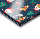 funny christmas pattern Acrylic print