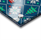 knitted christmas pattern Acrylic print