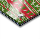 christmas knitting pattern Acrylic print