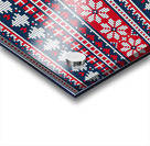 beautiful knitted christmas pattern Acrylic print