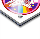 badge patch pink rainbow rocket Acrylic print