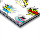 set colorful comic speech bubbles Acrylic print