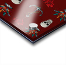 tattoo old school background pattern Acrylic print