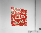 christmas new year seamless pattern Acrylic Print