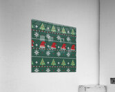 beautiful knitted christmas pattern Acrylic Print