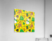 funny decoration christmas pattern Acrylic Print