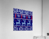 knitted christmas pattern Acrylic Print