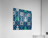 knitted christmas pattern Acrylic Print