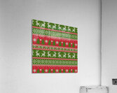 christmas knitting pattern Acrylic Print