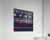 beautiful knitted christmas pattern Acrylic Print