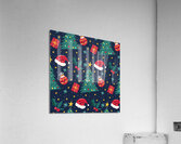 colorful funny christmas pattern Acrylic Print