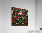 christmas pattern knitted design Acrylic Print