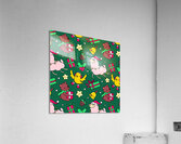 funny decoration christmas pattern background Acrylic Print