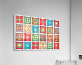 tiles pattern background colorful Acrylic Print