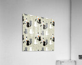 cute cat seamless pattern Acrylic Print