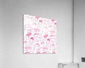 cute girly seamless pattern Acrylic Print