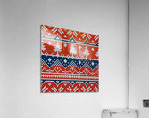 vector seamless ornament knitted texture Acrylic Print