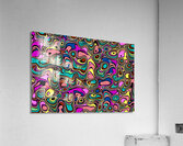 bending rotate distort waves Acrylic Print