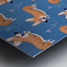 Corgi Patterns Metal print