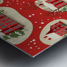 christmas new year seamless pattern Metal print