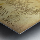 Vintage world map Metal print