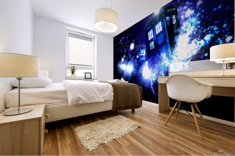 Tardis Background space Mural print