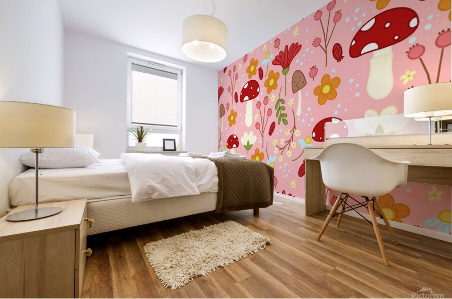Floral Surface Pattern Design Mural print