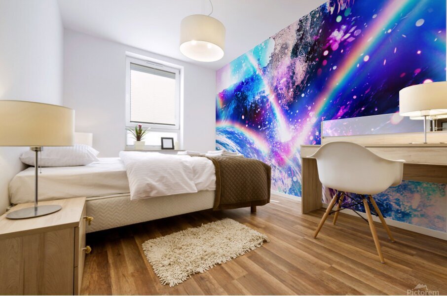 Crystal Wave pattern design Mural print