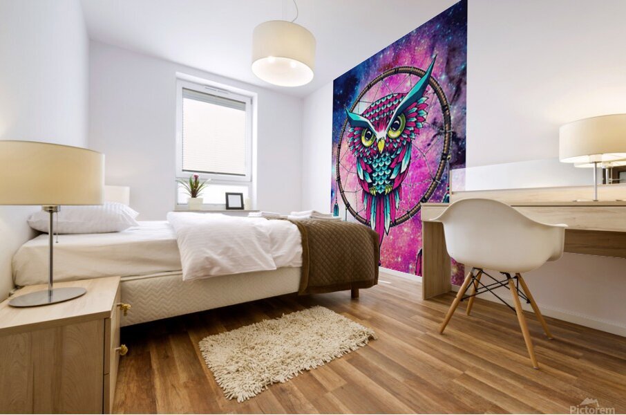 Owl Dreamcatcher Mural print