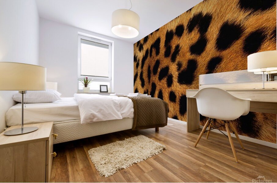 Leopard Skin Pattern Background Mural print