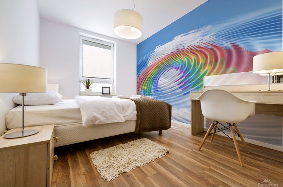 rainbow clouds intimacy intimate Mural print