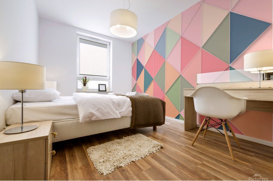 background geometric triangle Mural print