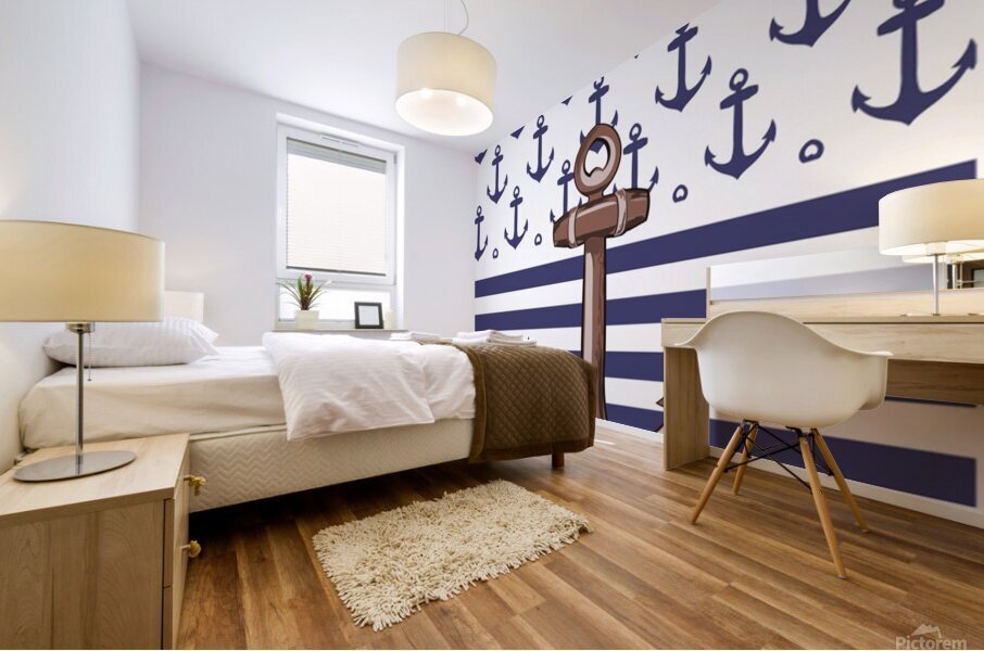 anchor background design Mural print