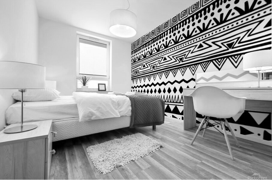 boho style pattern Mural print