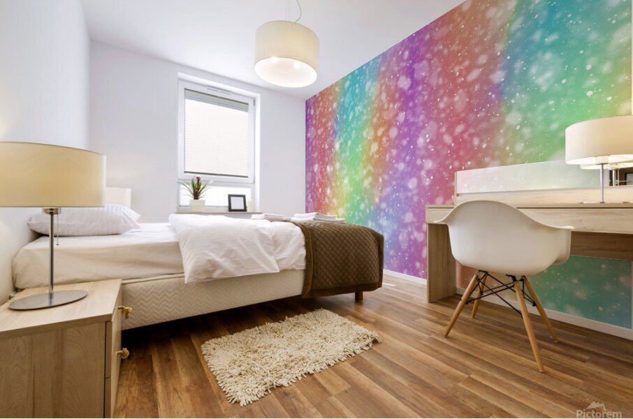 rainbow colors spectrum background Mural print