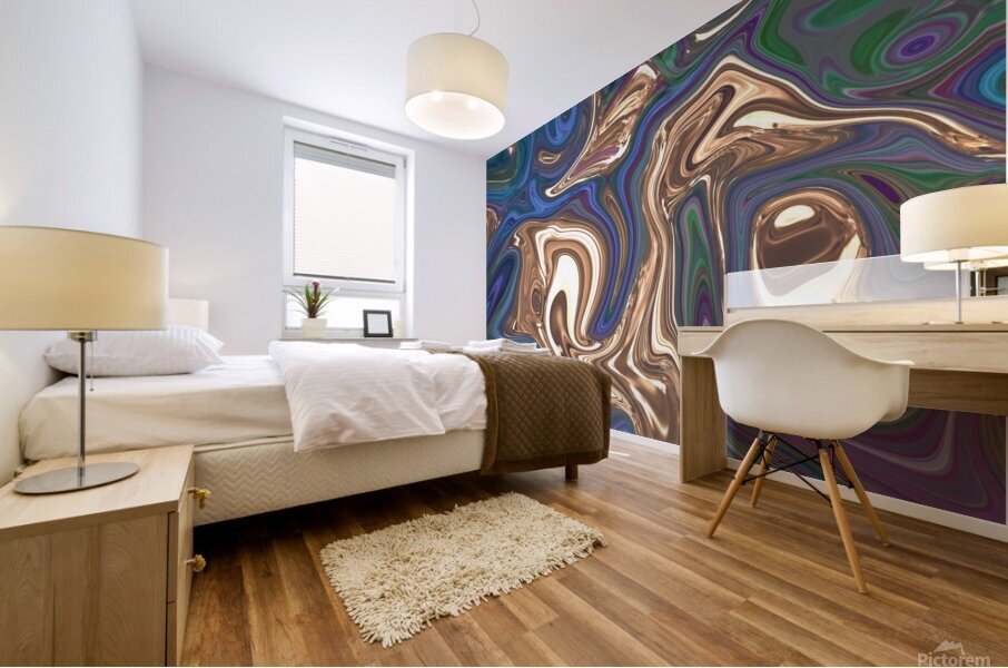 pattern psychedelic hippie abstract Mural print