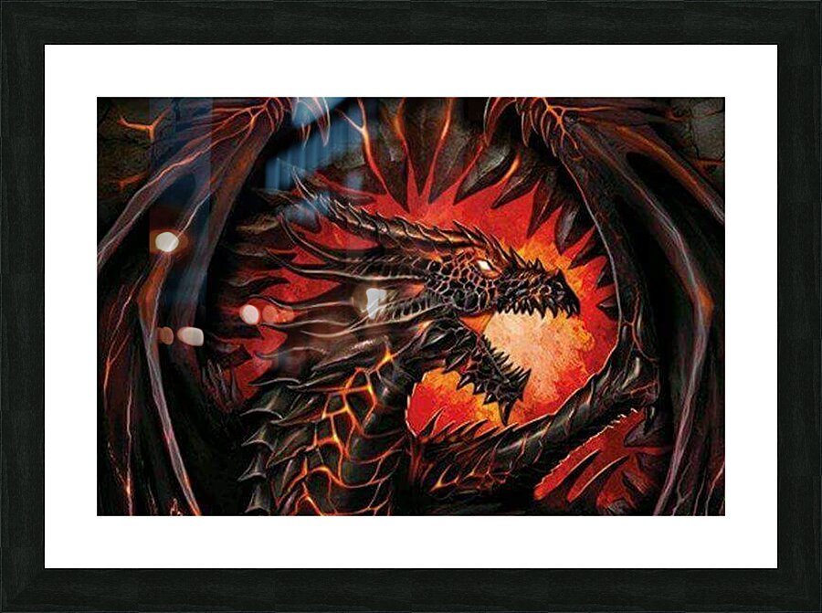 Dragon Picture Frame print