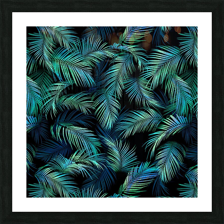 Palms pattern design Picture Frame print