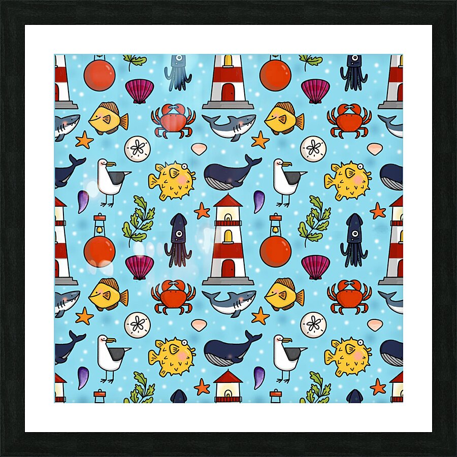 Surface Pattern Design Picture Frame print