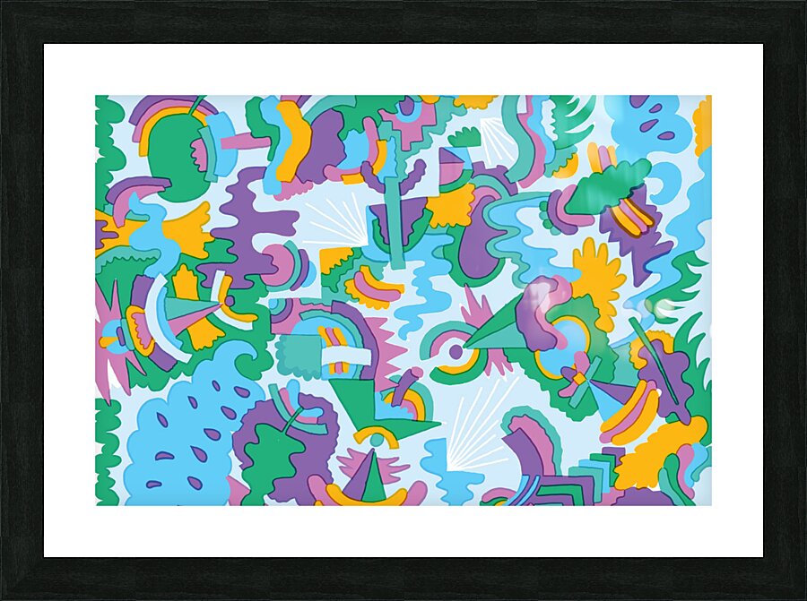 Pattern HotdogTrap Picture Frame print