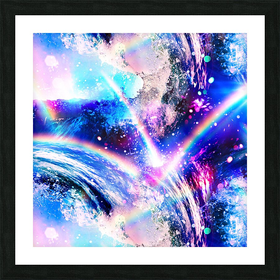 Crystal Wave pattern design Picture Frame print