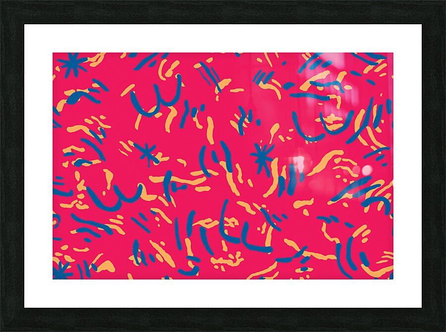 Pattern Booty Faces Picture Frame print
