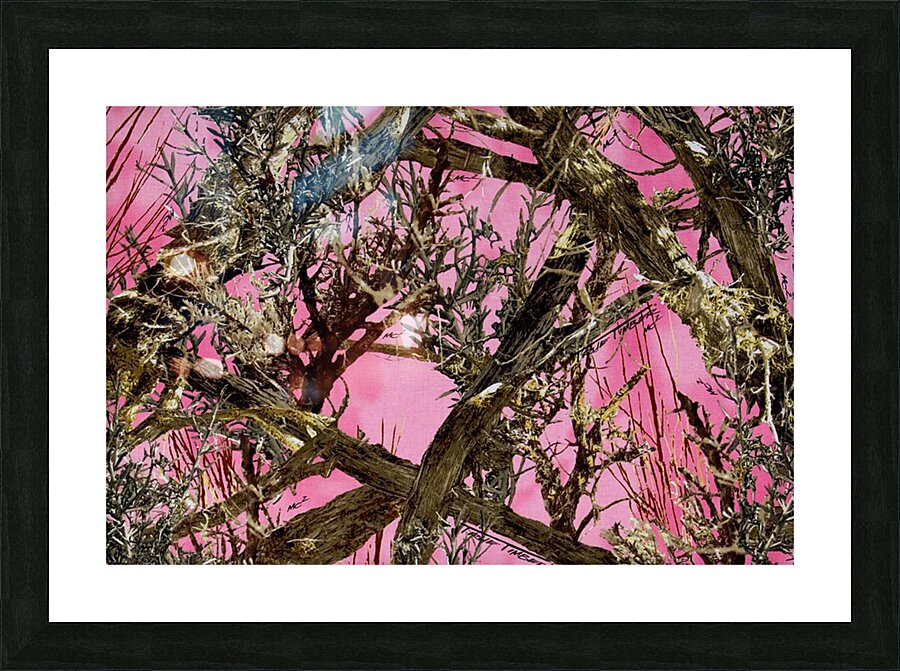 pink camo wallpaper Picture Frame print