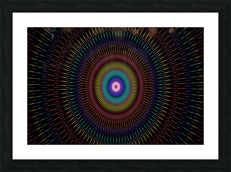 artskop kaleidoscope pattern Picture Frame print