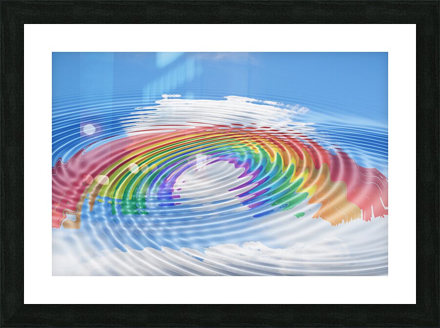 rainbow clouds intimacy intimate Picture Frame print