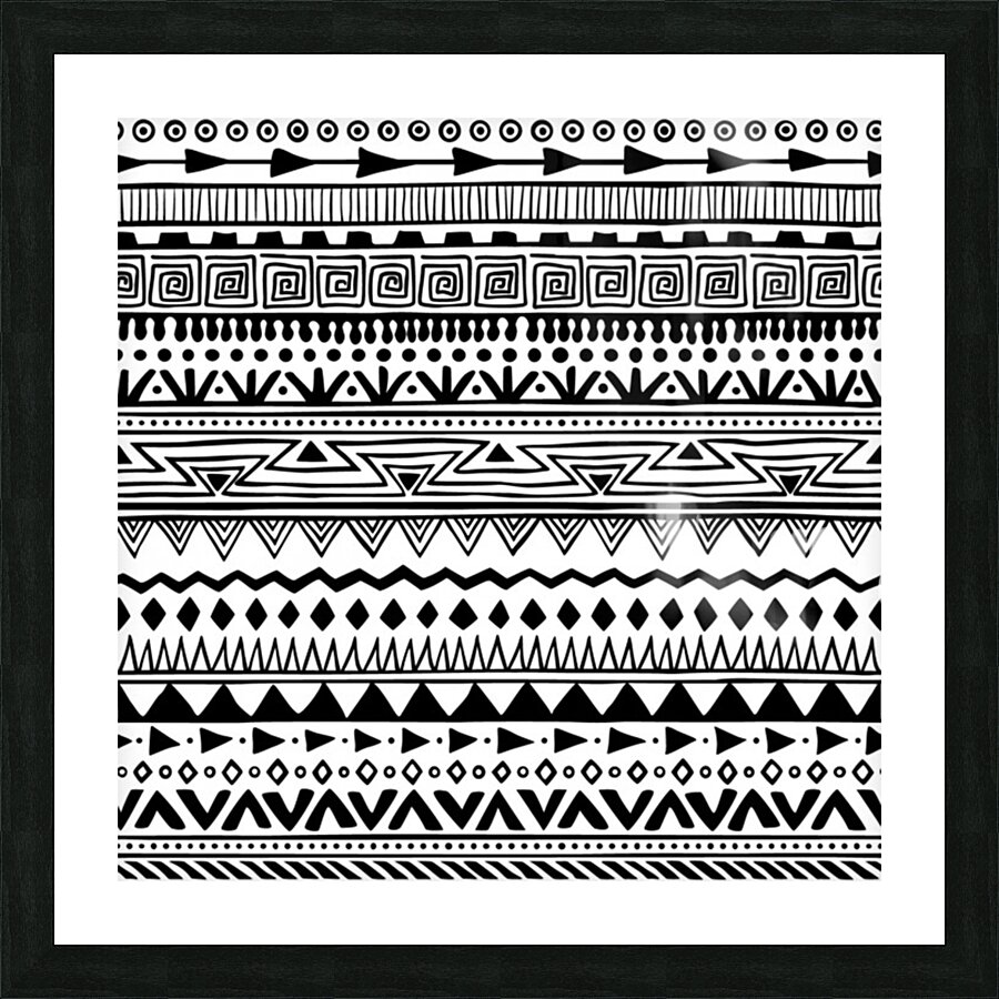 boho style pattern Picture Frame print