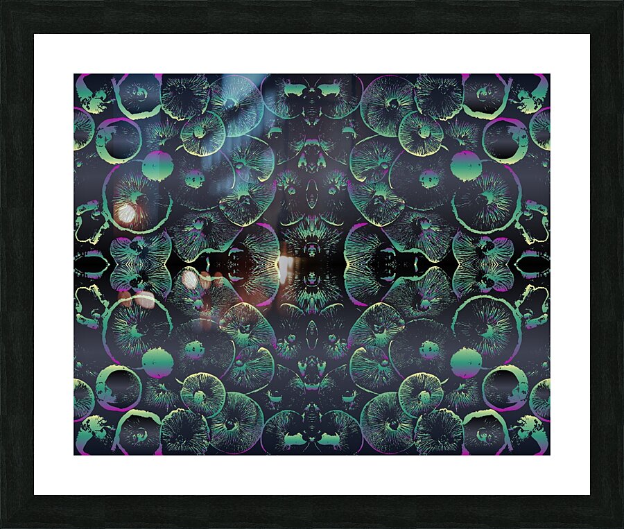 background pattern mushrooms Picture Frame print