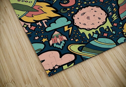 alien rocket space aesthetic Etnousta puzzle