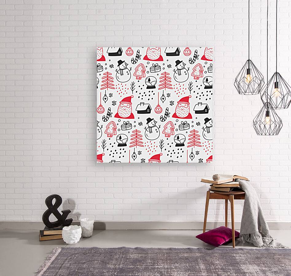 christmas themed seamless pattern Reproduction