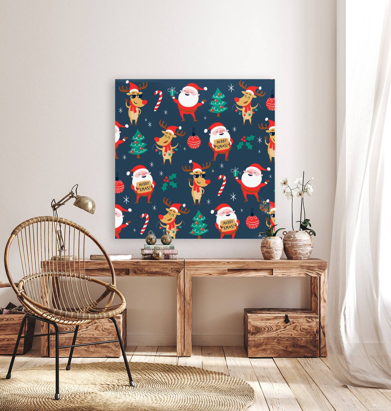 funny christmas pattern Reproduction